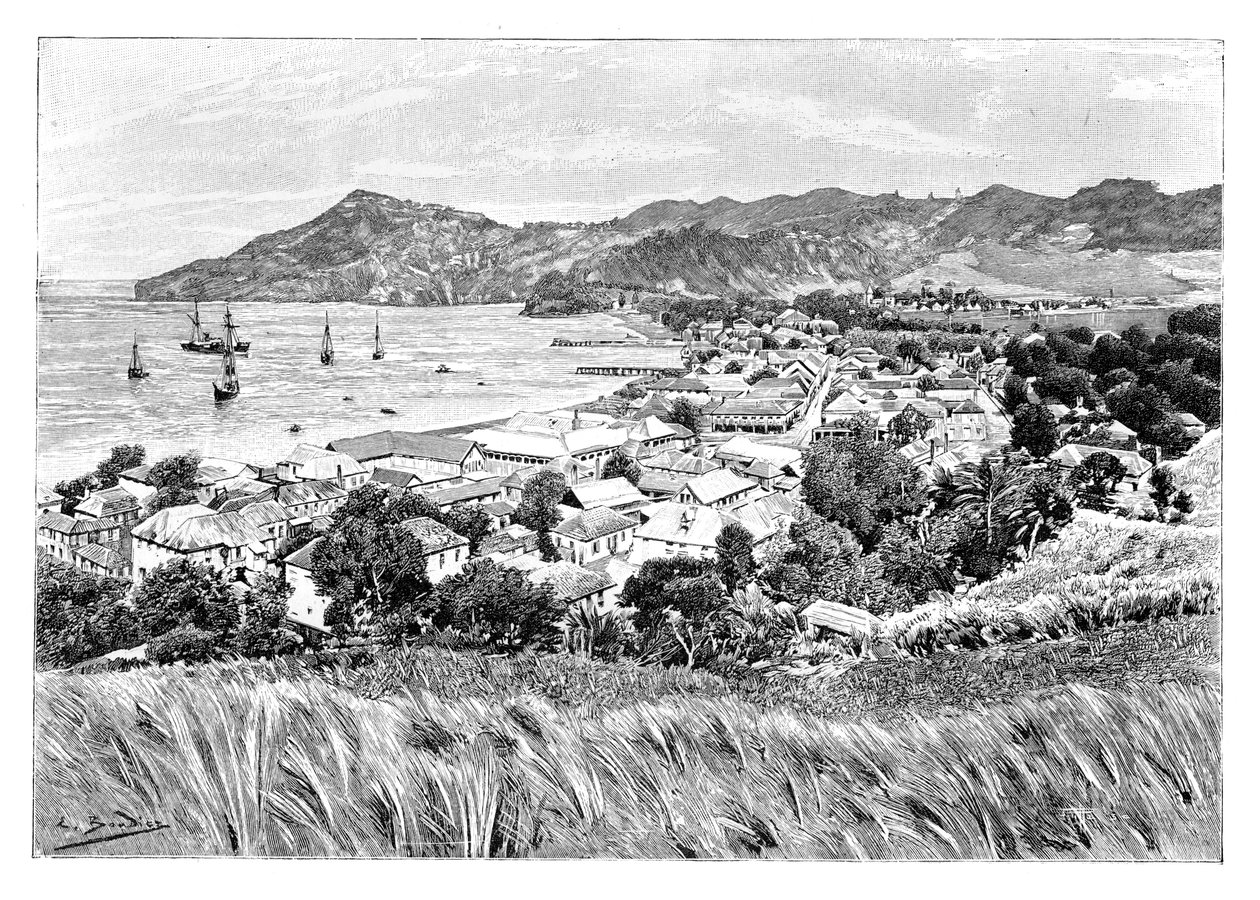 Kingston, St Vincent Island, c1890 av Unbekannt