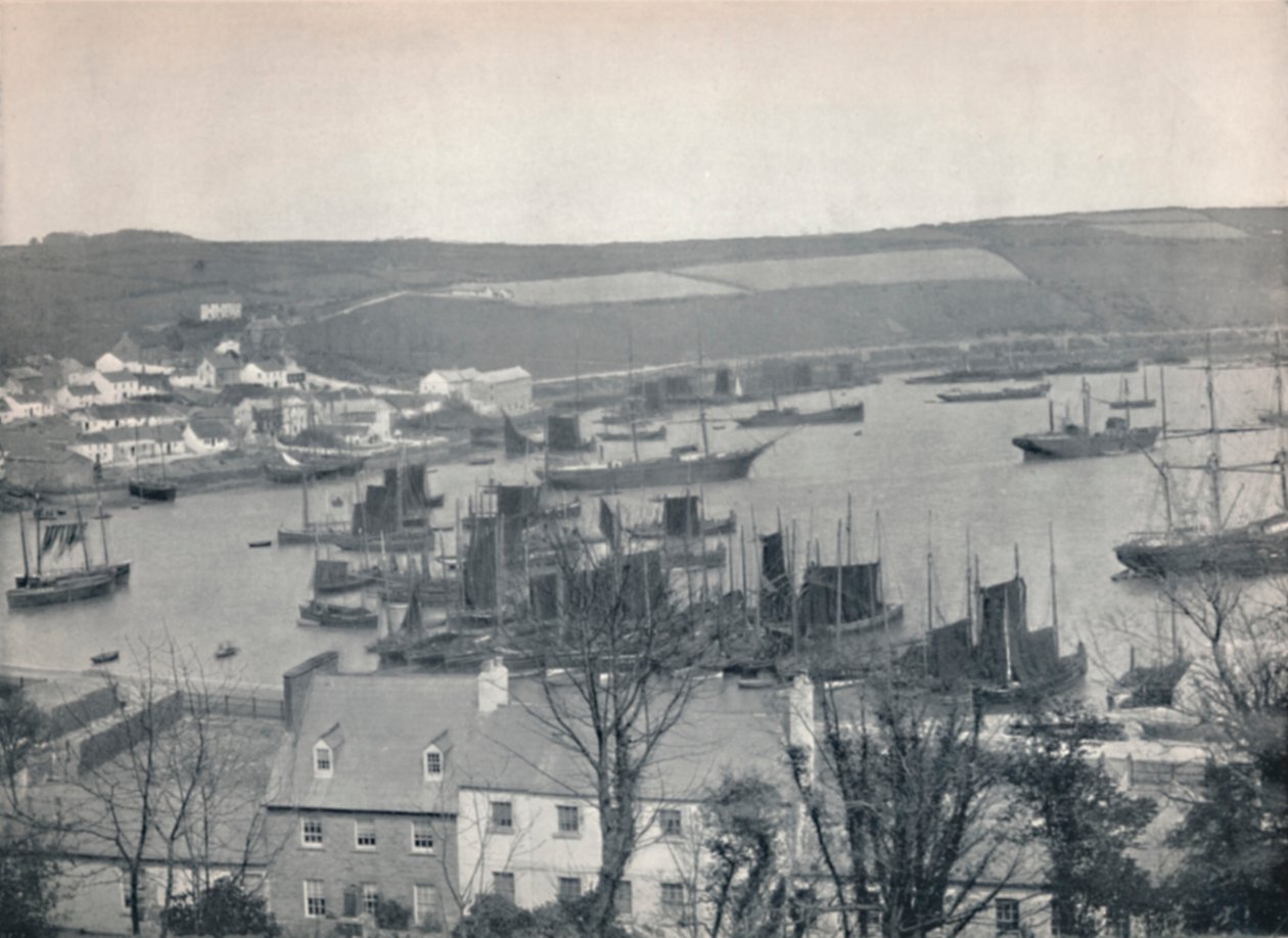 Kinsale - En fiskeflåte i havnen, 1895 av Unbekannt