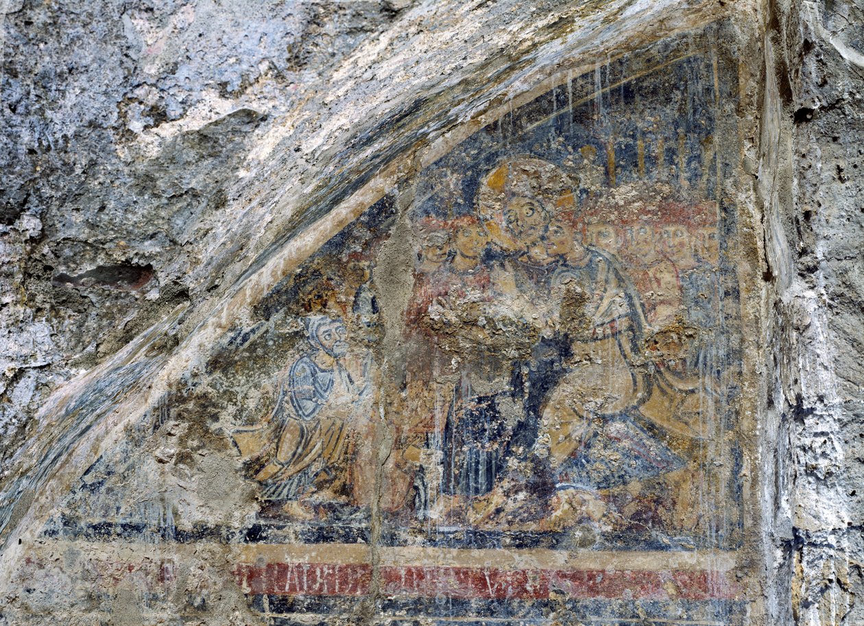 Kiss of Judas (fresco) (se 138683 og 138685) av Unbekannt