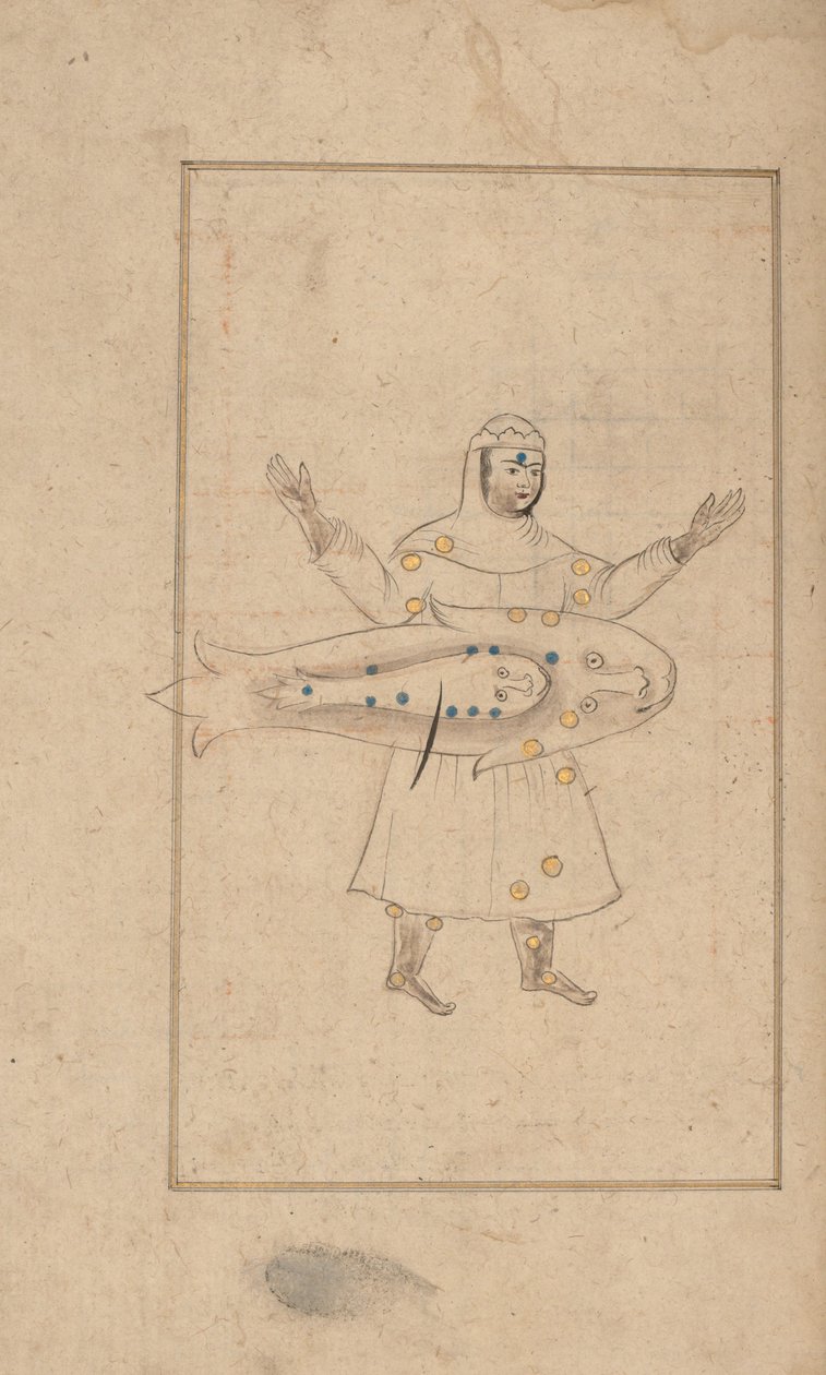Kitab suwar al-kawakib al-thabita Book of the Images of the Fixed Stars of al-Sufi, 1700-tallet. av Unbekannt