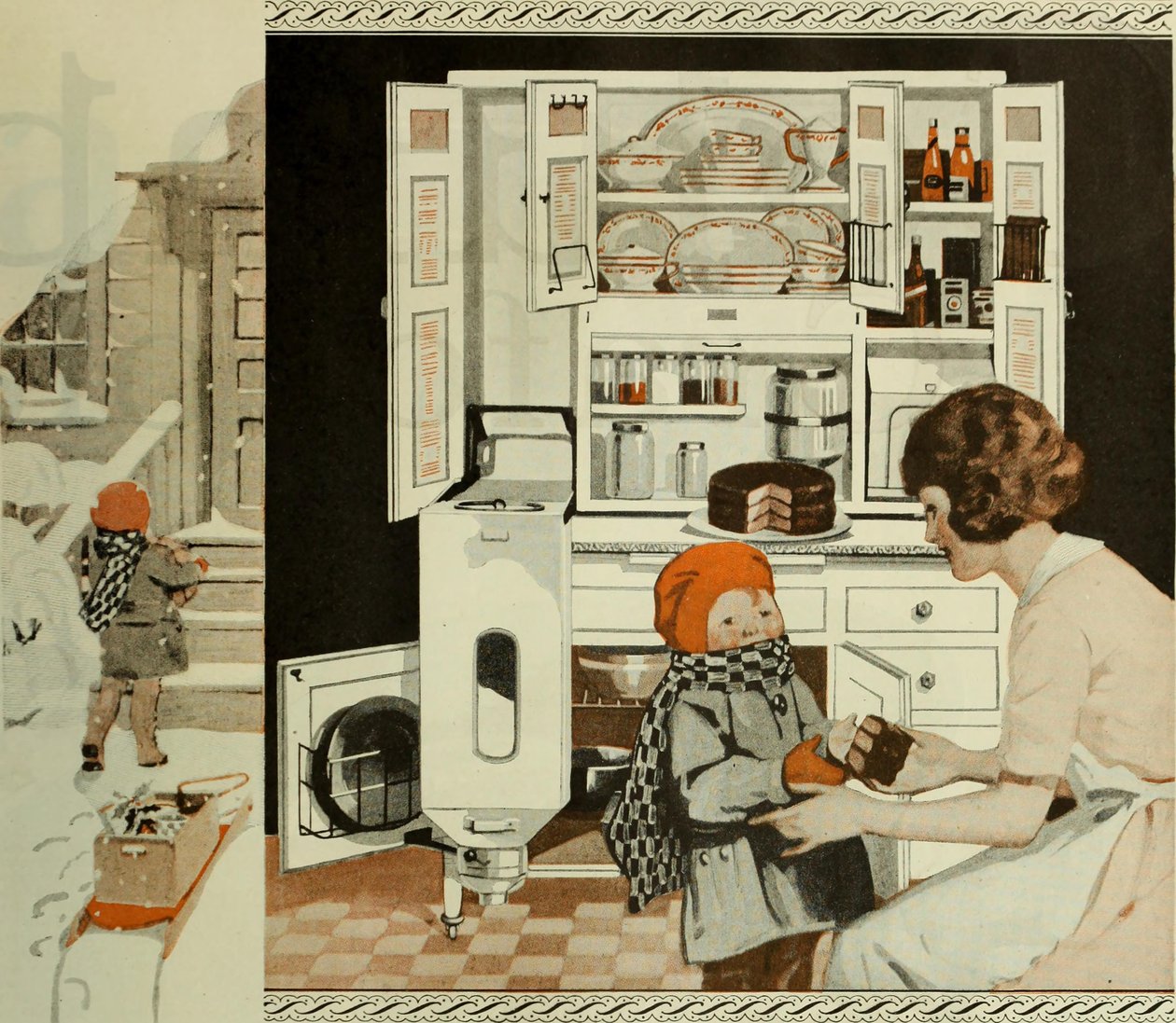 Kjøkkenannonsering fra The Saturday Evening Post, ca 1920-1925. av Unbekannt