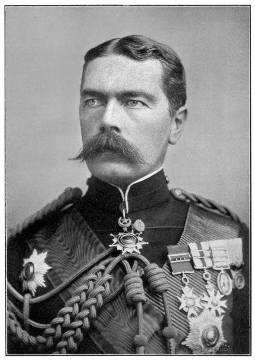Kitchener fra Khartoum i uniform, ca 1900-tallet av Unbekannt