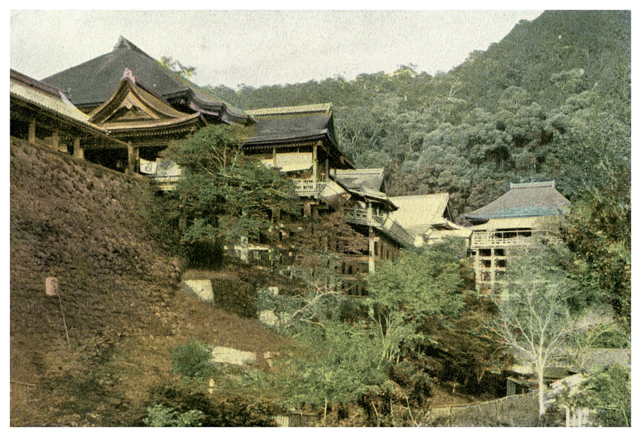 Kiyomizu-tempelet, Kyoto, Japan, 1904 av Unbekannt