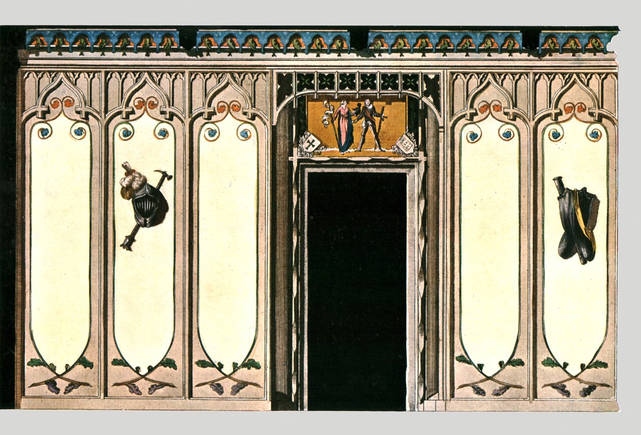 Knights Hall i gotisk stil, Leipzig, Tyskland, 1928. av Unbekannt