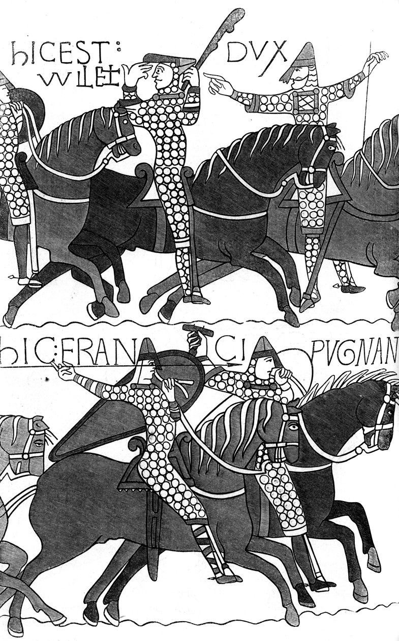 Knights of Duc Guillaume, c1070 1849 av Unbekannt
