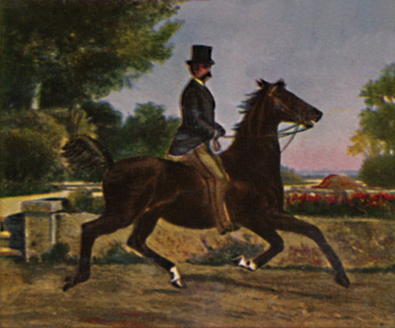 Kong Humbert I av Italia 1844-1900. - Maleri av Palizzi, 1934. av Unbekannt