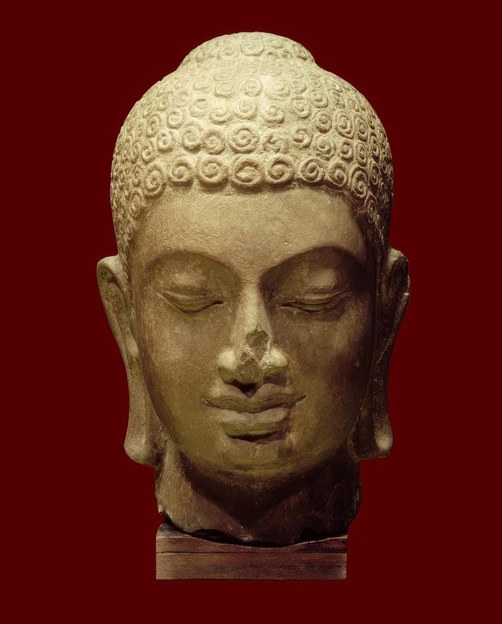 Leder av en Buddha Kambodsjansk, pre-Angkor periode, 7. århundre av Unbekannt