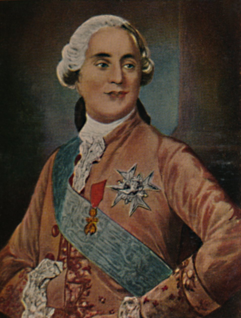 Kong Ludvig XVI, av Frankrike 1754-1793. - Maleri av Duplessis, 1934. av Unbekannt