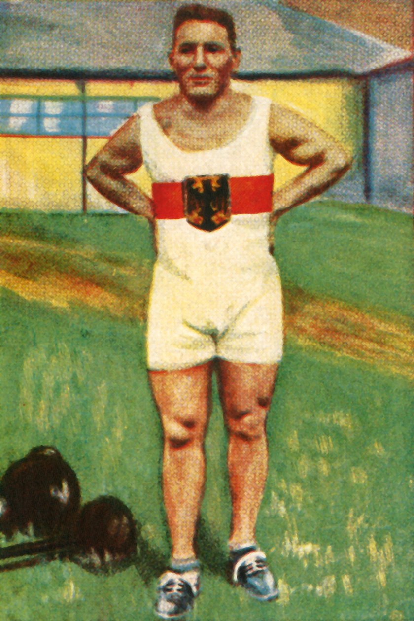 Kurt Helbig, tysk mester i vektløfting, 1928. av Unbekannt