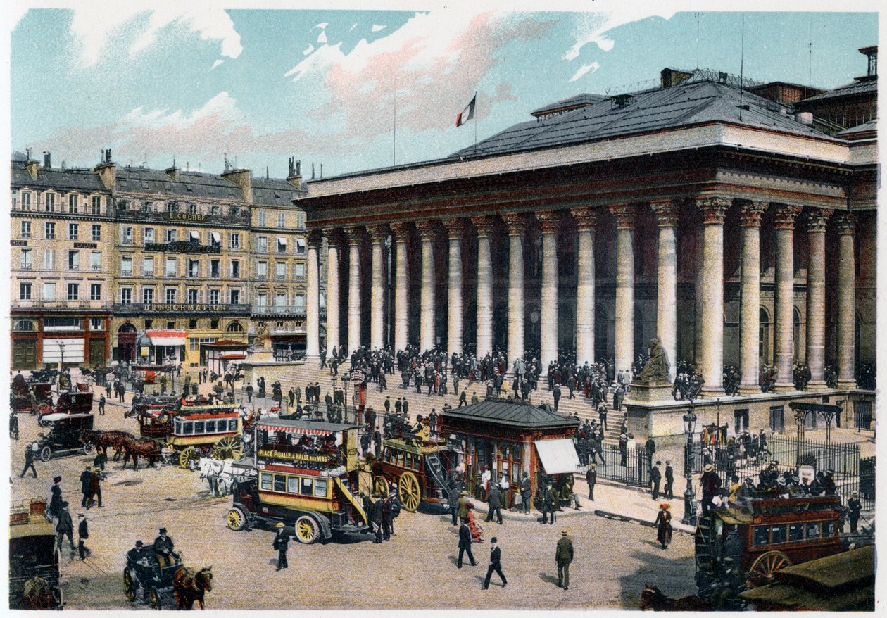 Børsen, Paris, ca 1900 av Unbekannt