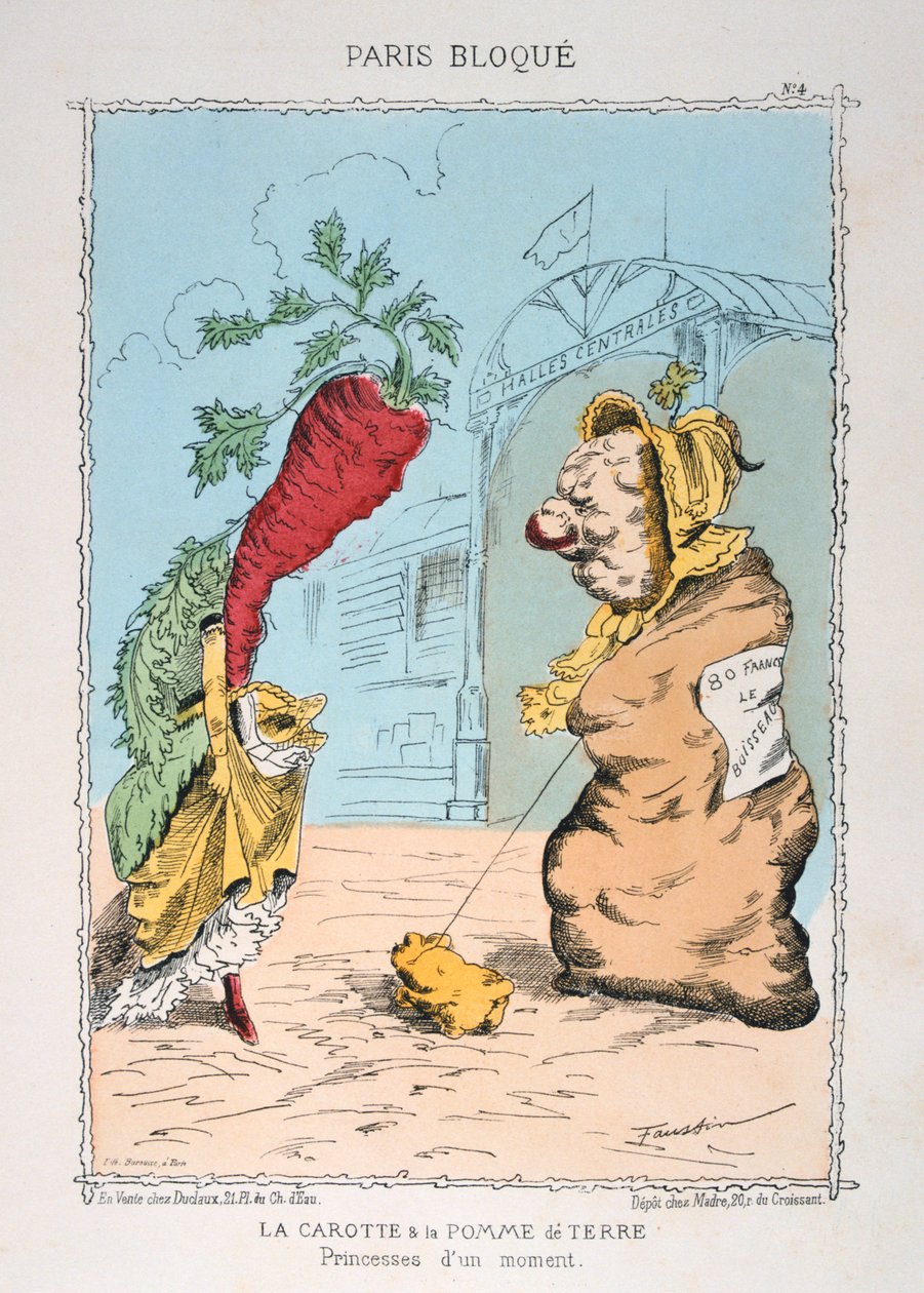 Gulroten og poteten, 1870-1871 av Unbekannt