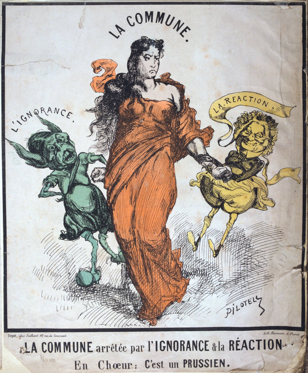 Kommunen arrestert av uvitenhet og reaksjon, 1871 av Unbekannt