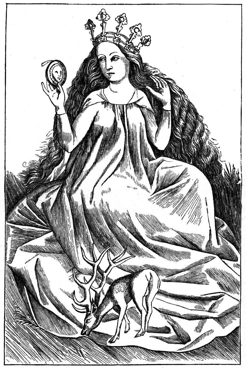 The Damsel, 1466, 1870 av Unbekannt