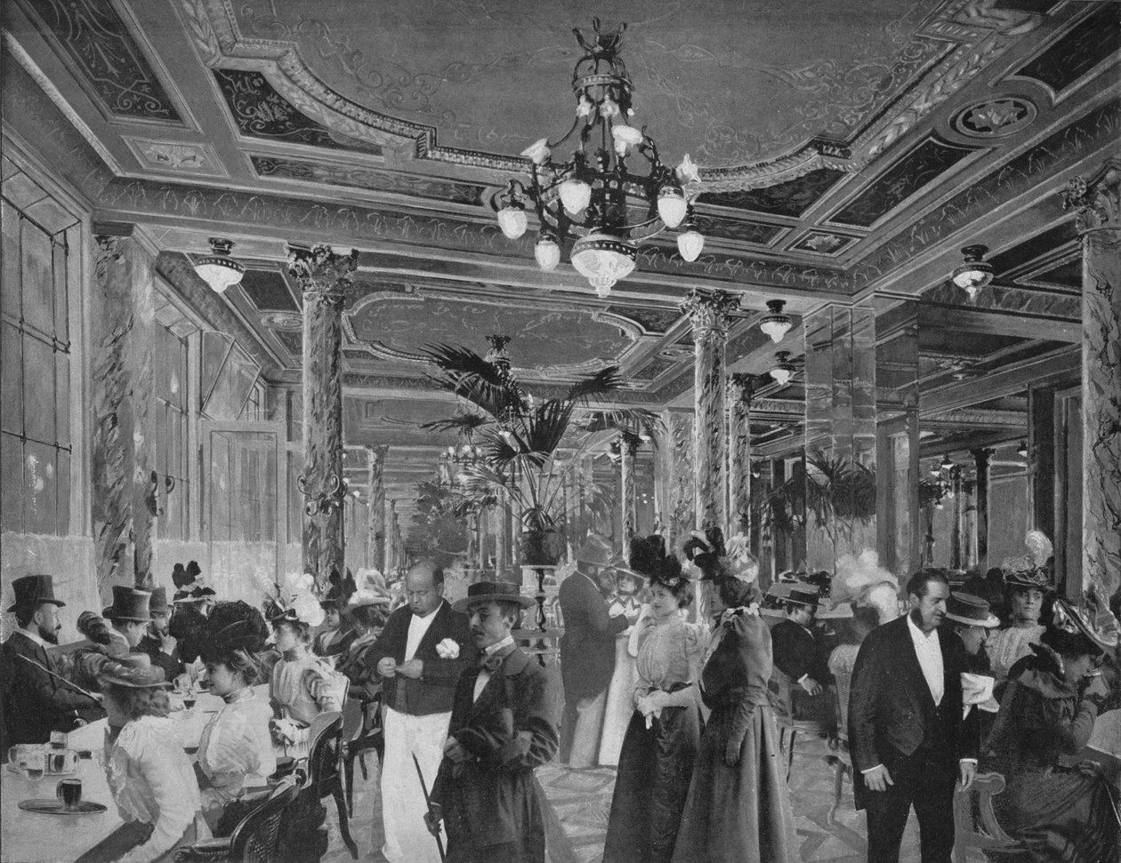The Great Hall Of The American Cafe, 1900 av Unbekannt
