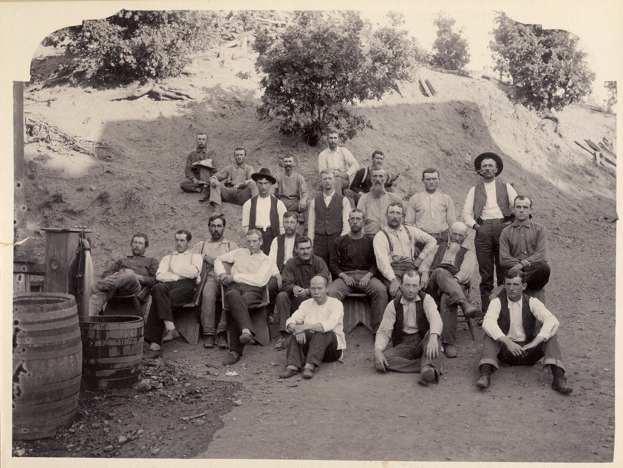 La Grange Mine Crew, California, 1900-tallet. av Unbekannt
