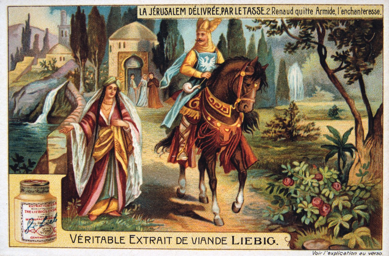 La Jerusalem deliveryee par le Tasse, Renaud forlater Armide, trollkvinnen. 1800-tallet av Unbekannt