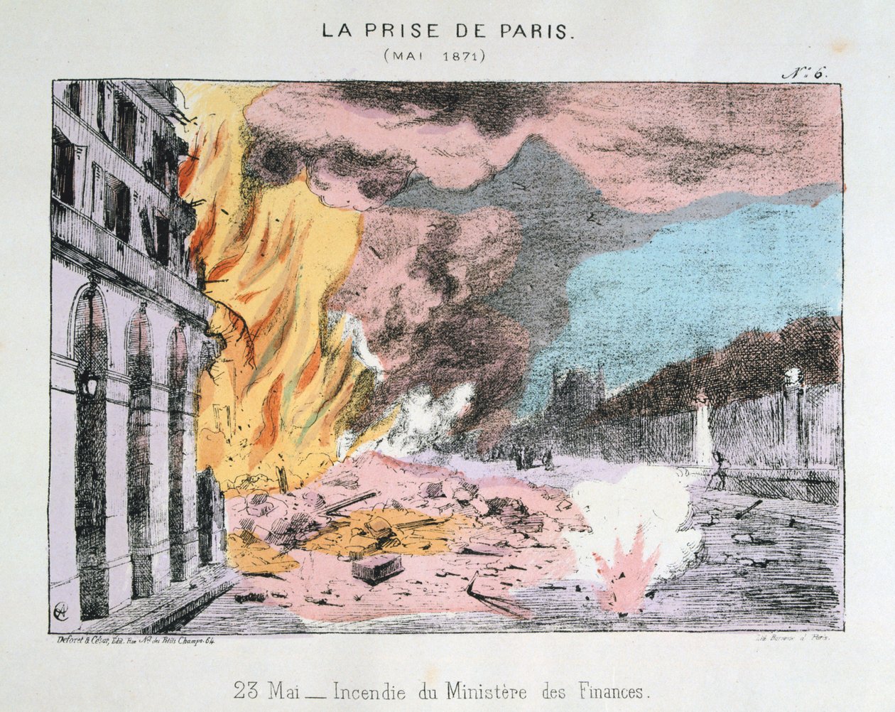 Capture of Paris, 23. mai 1871 av Unbekannt