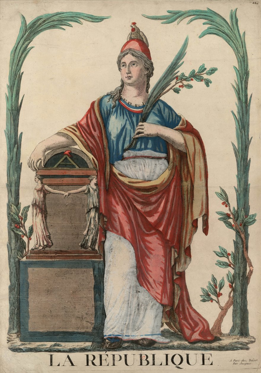 La République Allegoriske figur av den franske republikk, 1793. av Unbekannt