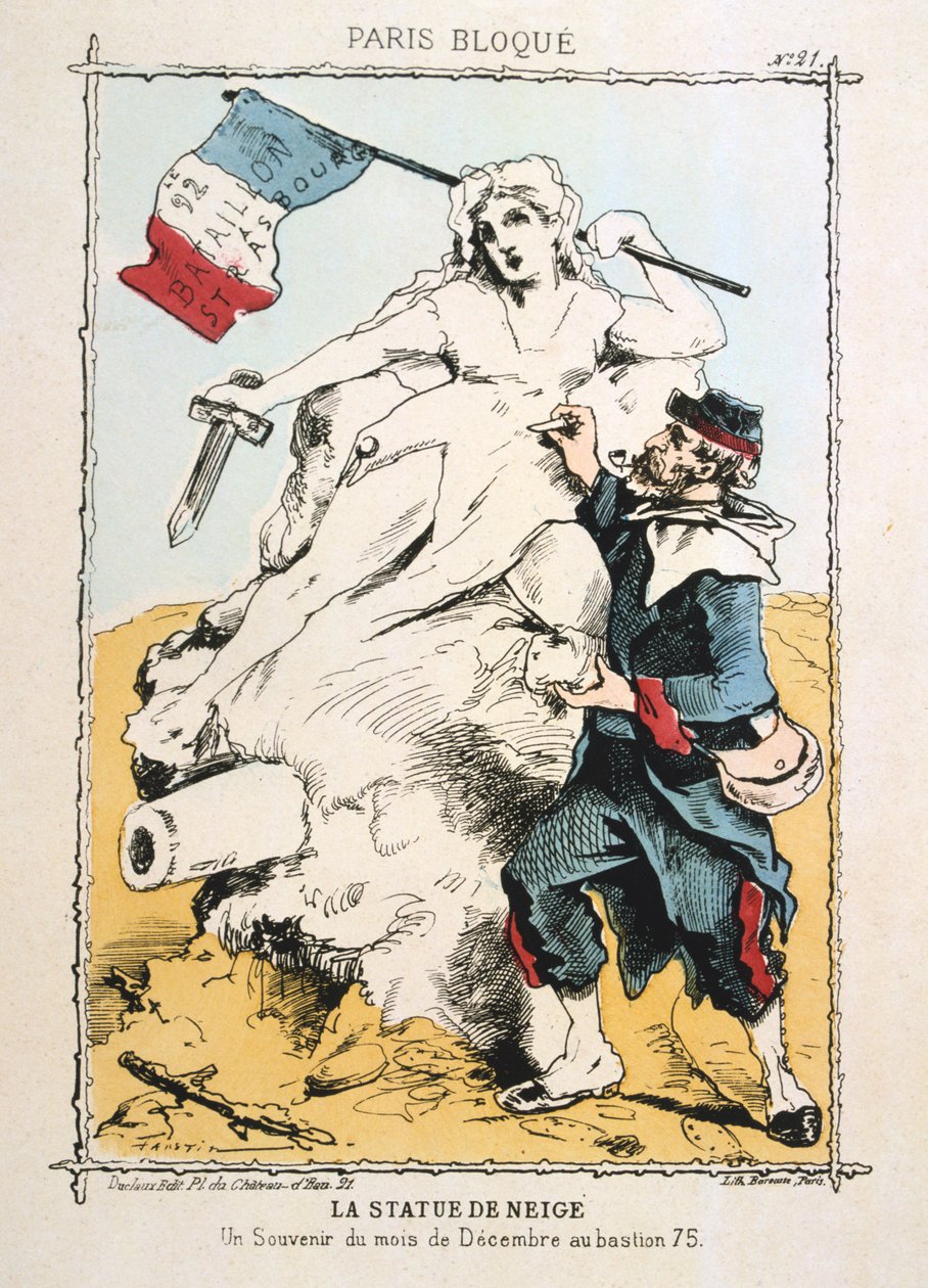 Snøstatuen, 1870-1871 av Unbekannt