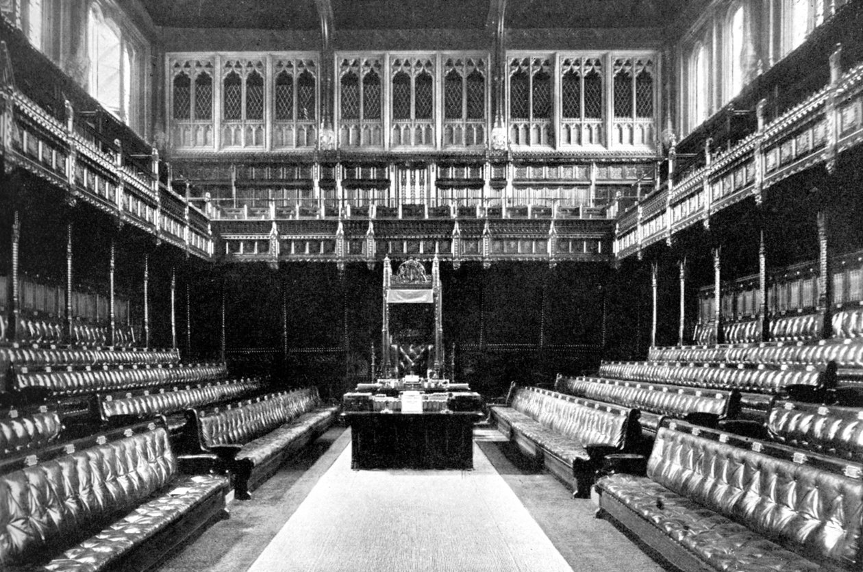 Ladies Grille over Reporters Gallery, House of Commons, Westminster, London, c1905 av Unbekannt