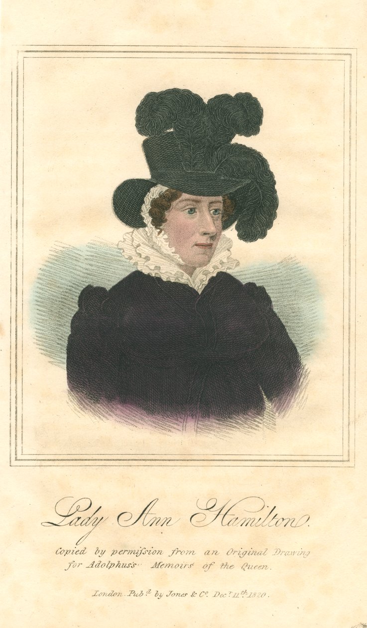 Lady Anne Hamilton, 1820 av Unbekannt