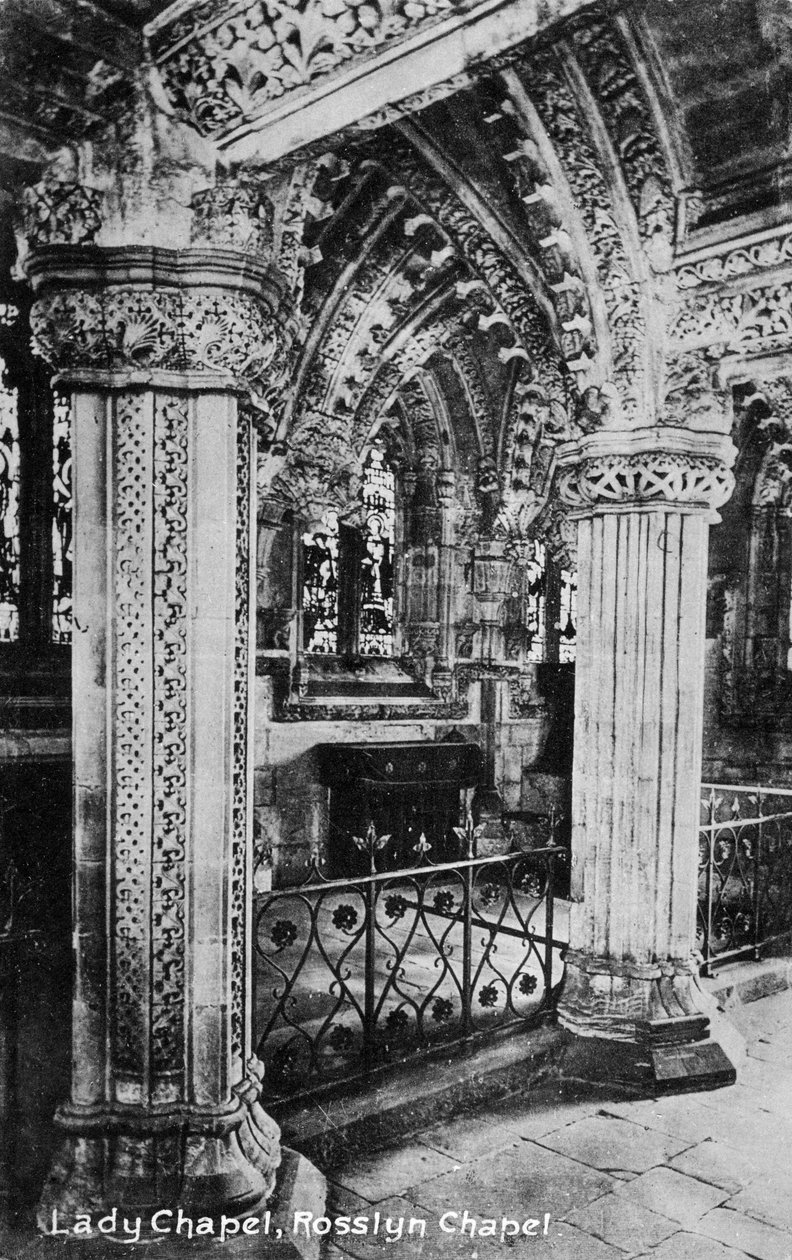 Lady Chapel, Rosslyn Chapel, Midlothian, Skottland, 1900-tallet av Unbekannt