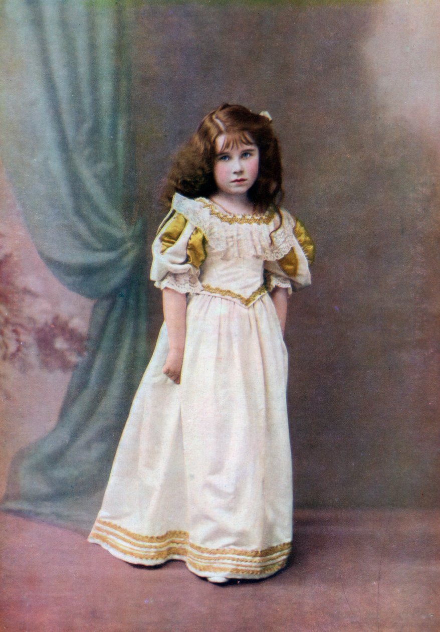 Lady Elizabeth Bowes-Lyon, seks år gammel, 1906–1907 1923 av Unbekannt