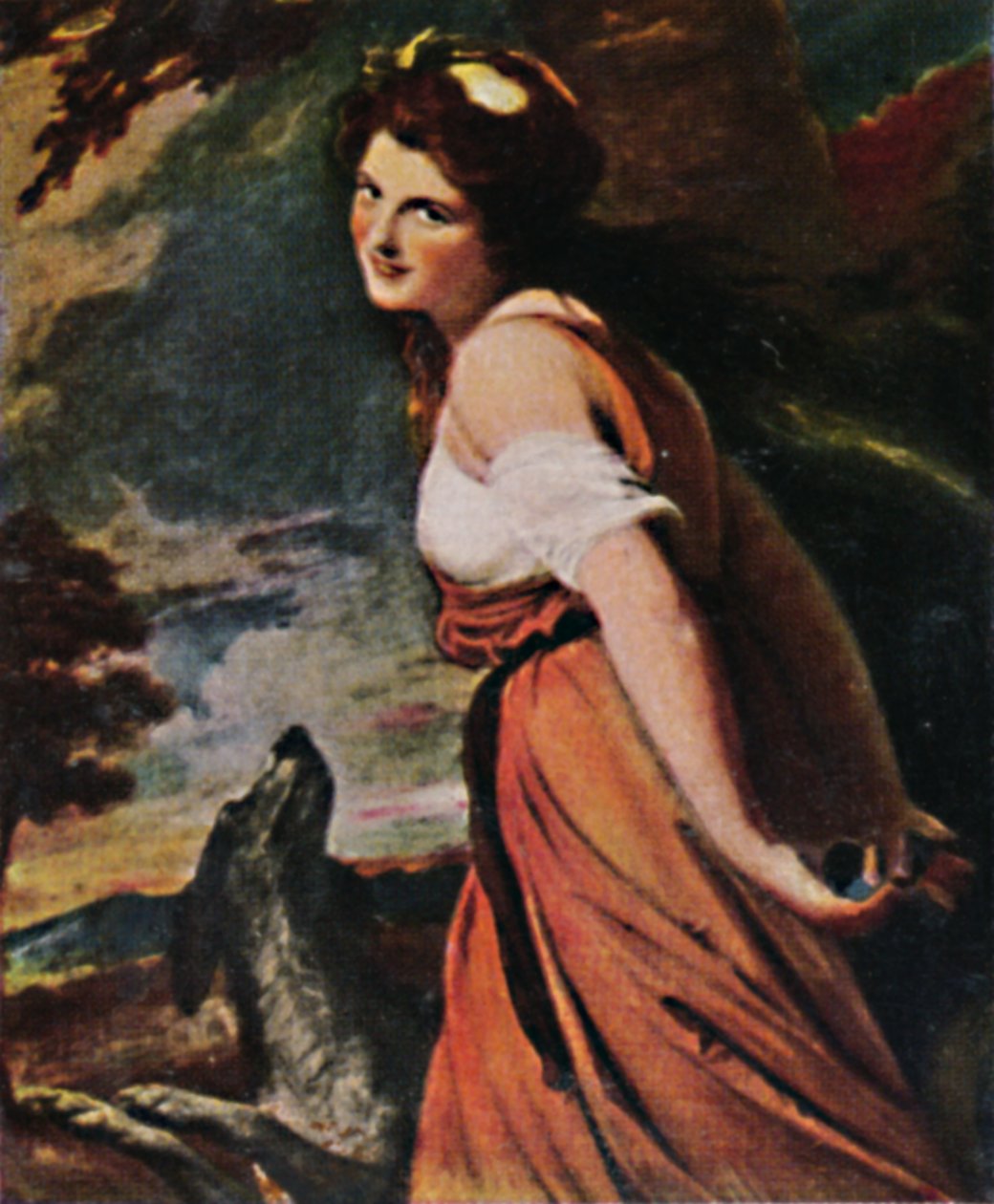 Lady Hamilton 1761-1815. - Maleri av Romney, 1934. av Unbekannt