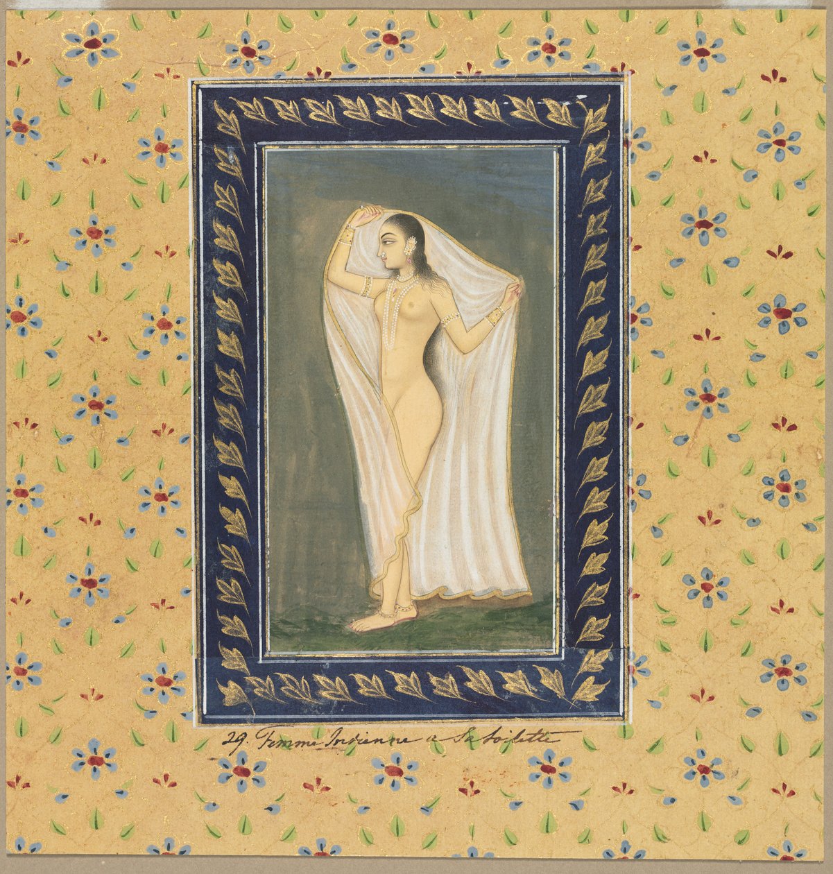 Lady after a Bath, 1700-tallet. av Unbekannt