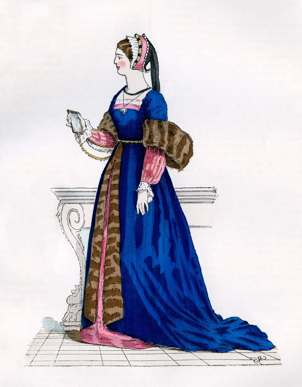 Dame fra hoffet til Frans I av Frankrike, 1500-tallet 1882-1884 av Unbekannt