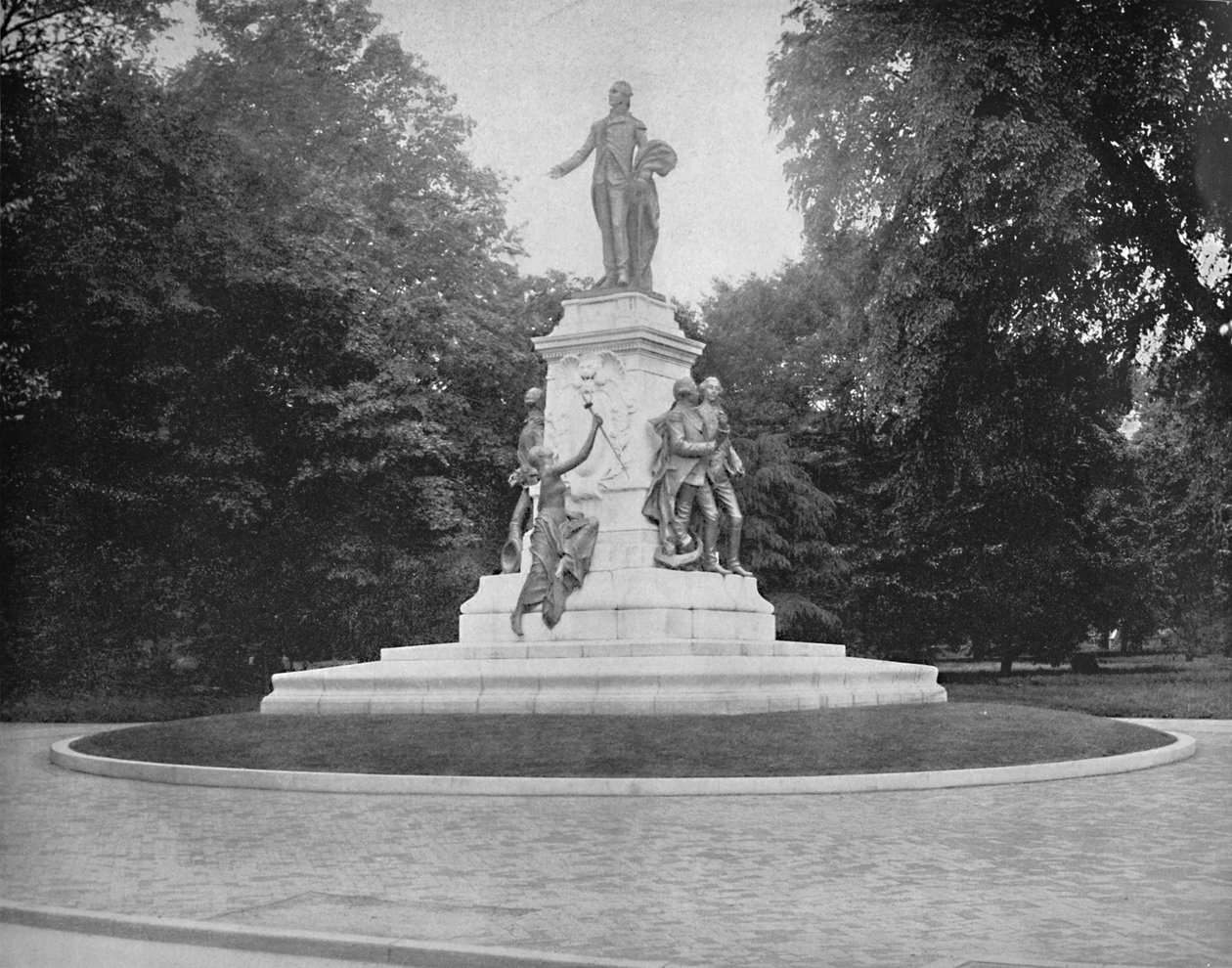 Lafayette-statuen, Washington, D.C., c1897. av Unbekannt