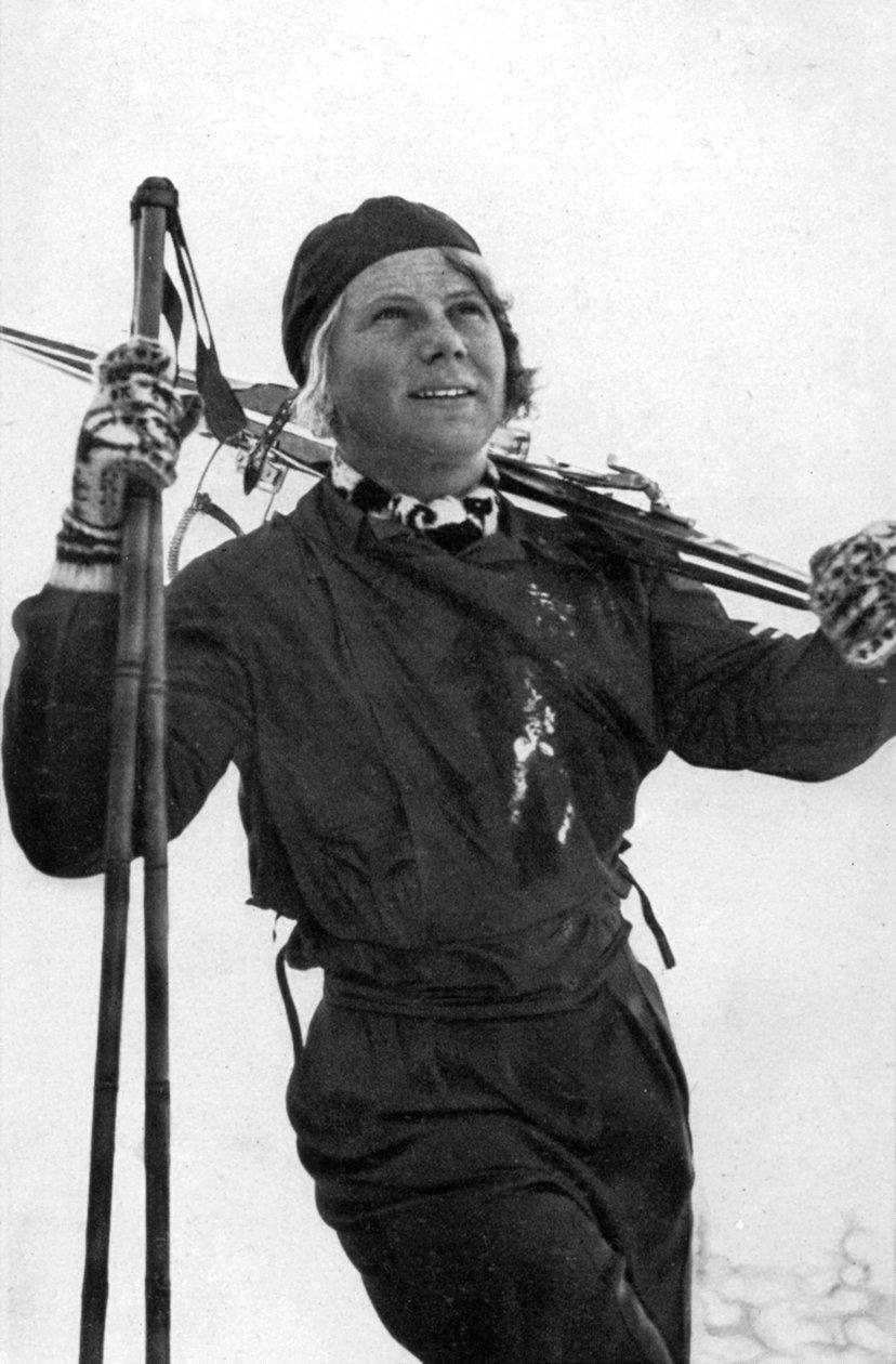 Laila Schou-Nilsen, norsk skiløper, olympiske vinterleker, Garmisch-Partenkirchen, Tyskland, 1936 av Unbekannt