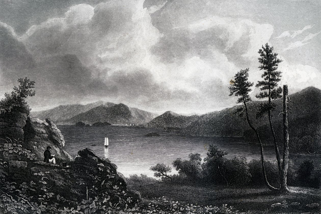 Lake George, New York, 1855 av Unbekannt