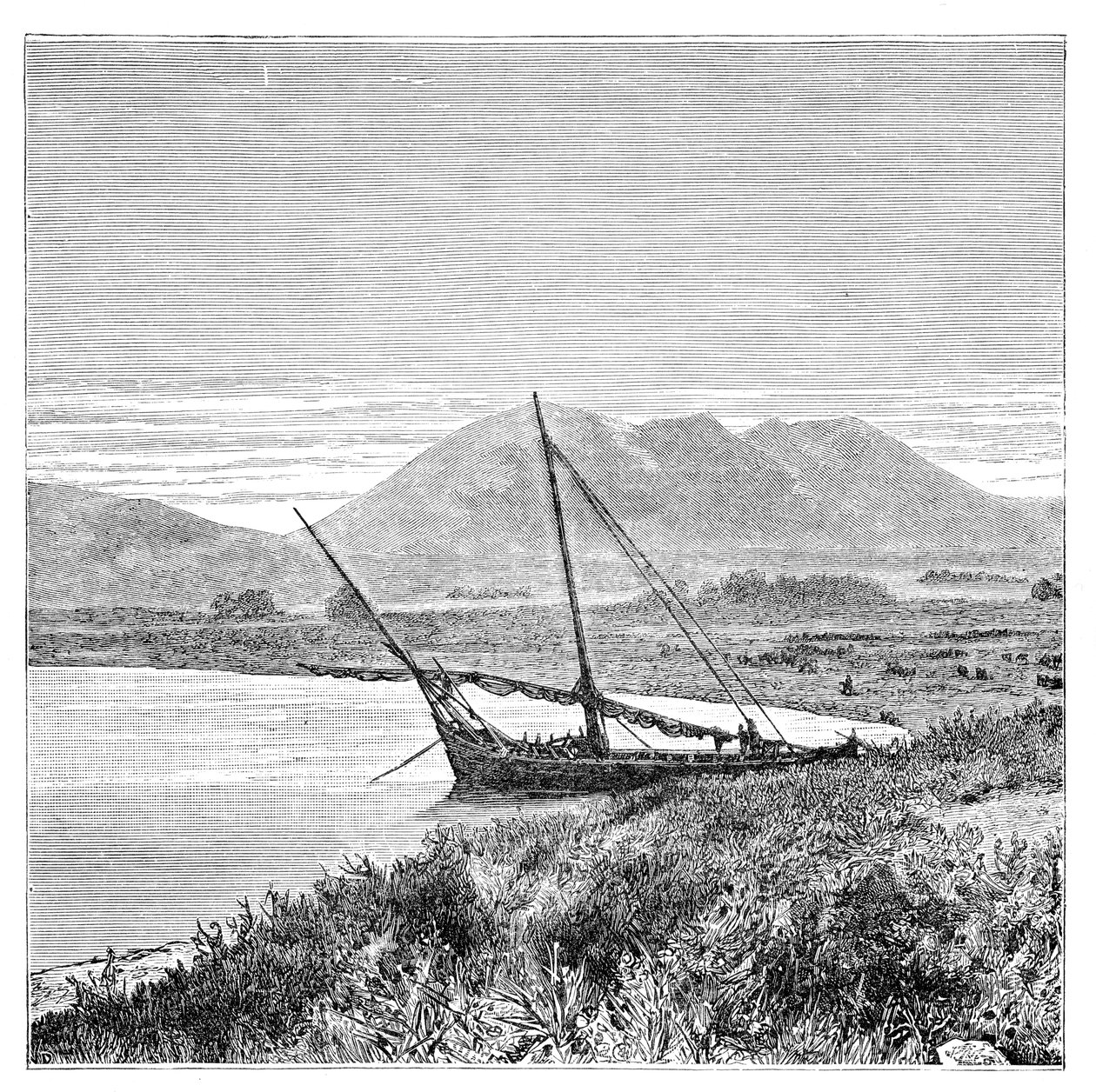 Lake Van, Tadwan Bay og Mount Nimrud, Tyrkia, 1895 av Unbekannt
