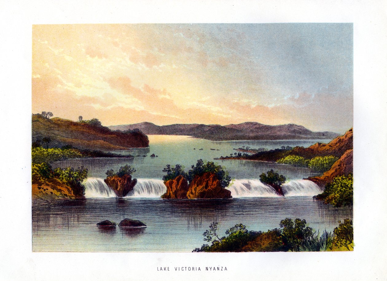 Victoria-sjøen Nyanza, ca 1840-1900 av Unbekannt