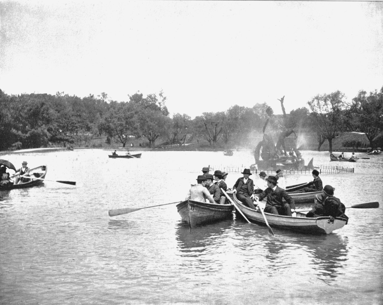 Lake i Wade Park, Cleveland, Ohio, USA, c1900. av Unbekannt