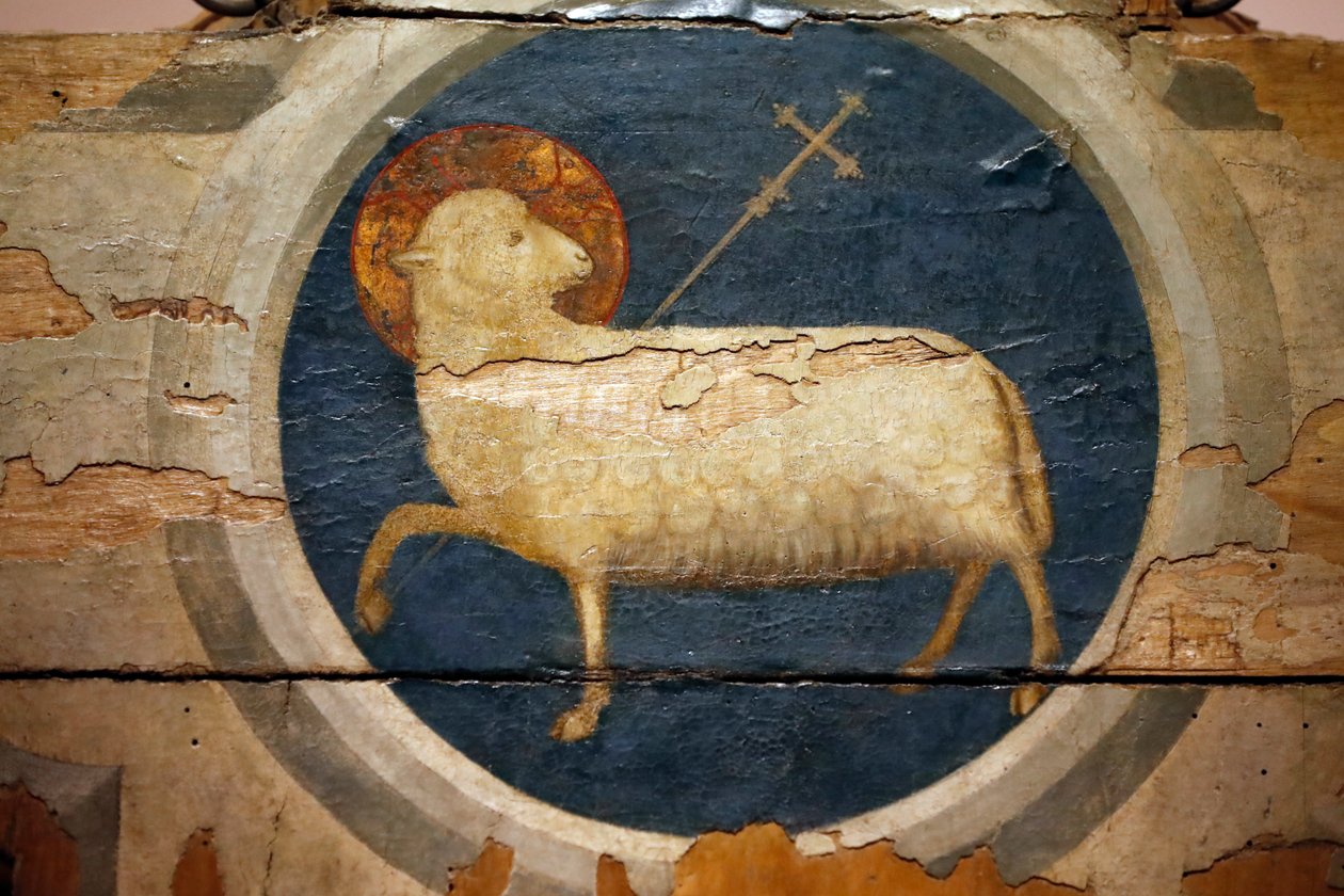 Guds lam malt av Giotto. 1300-tallet. Padova. Italia. (bilde) av Unbekannt