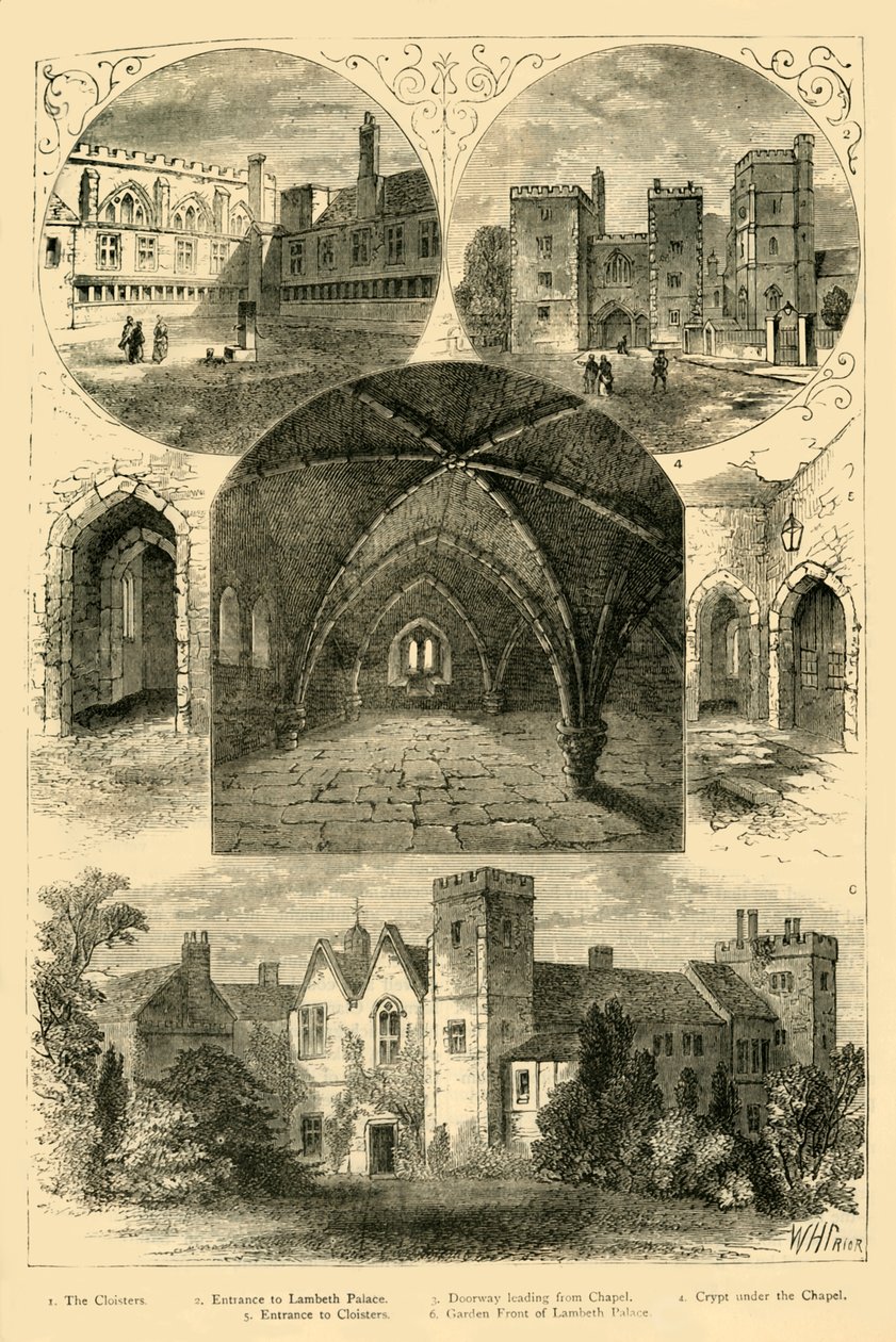 Lambeth Palace, c1878. av Unbekannt