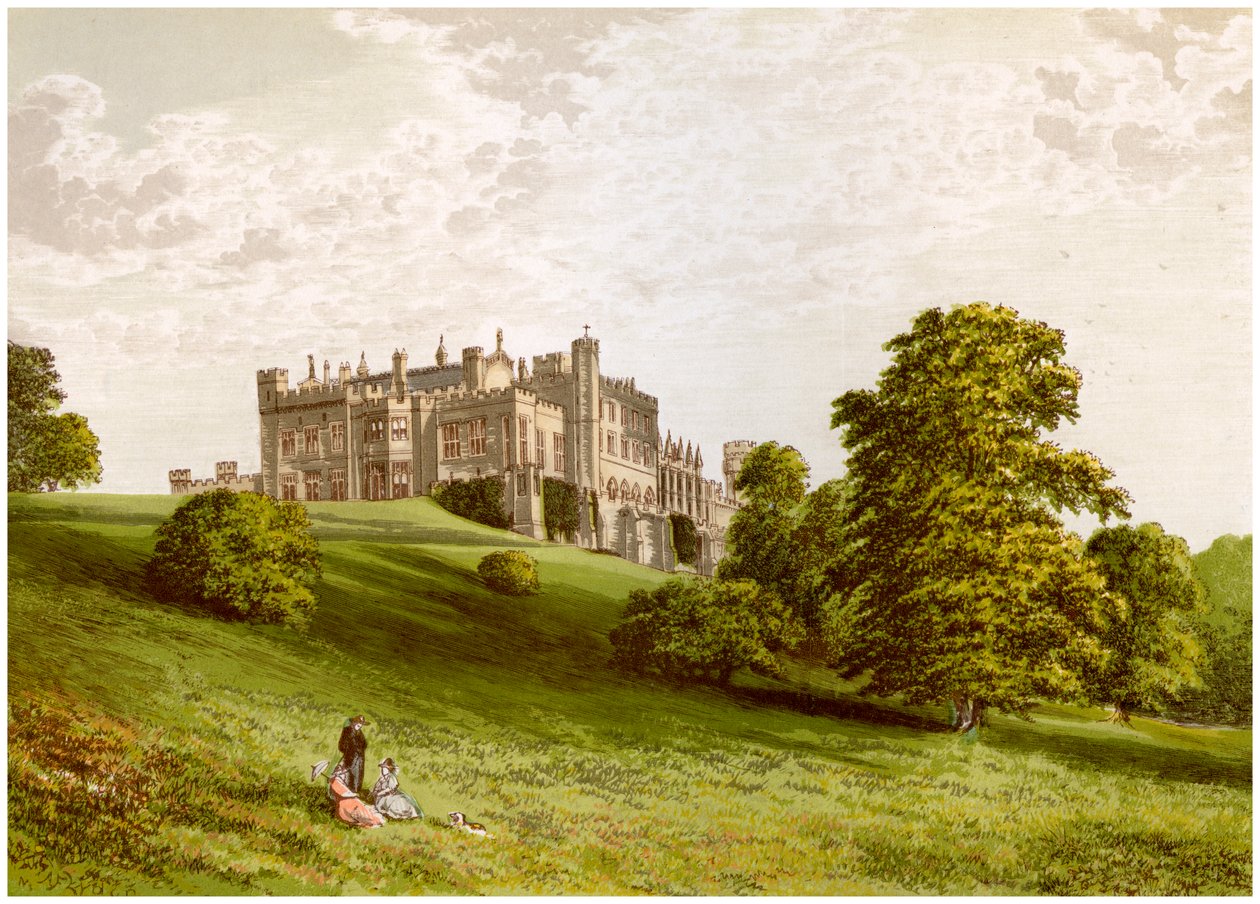 Lambton Castle, County Durham, hjemmet til jarlen av Durham, c1880 av Unbekannt