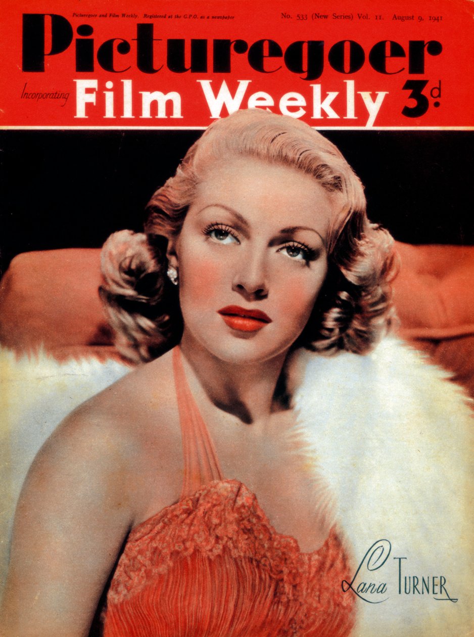 Lana Turner 1921-1995, amerikansk skuespillerinne, 1941 av Unbekannt