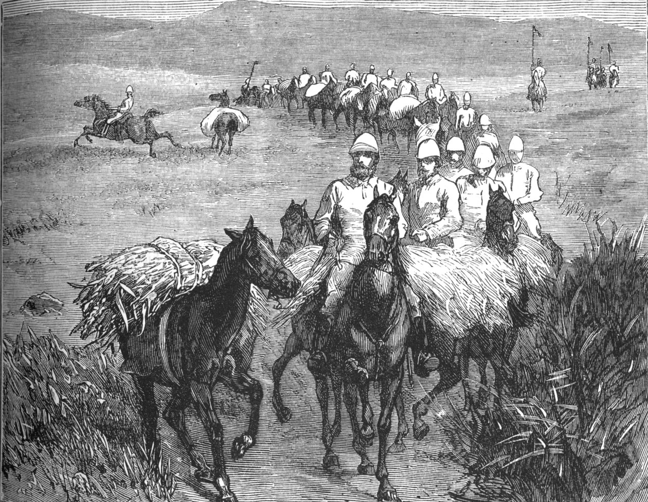 Lancers vender tilbake fra et forsøk, c1880 av Unbekannt