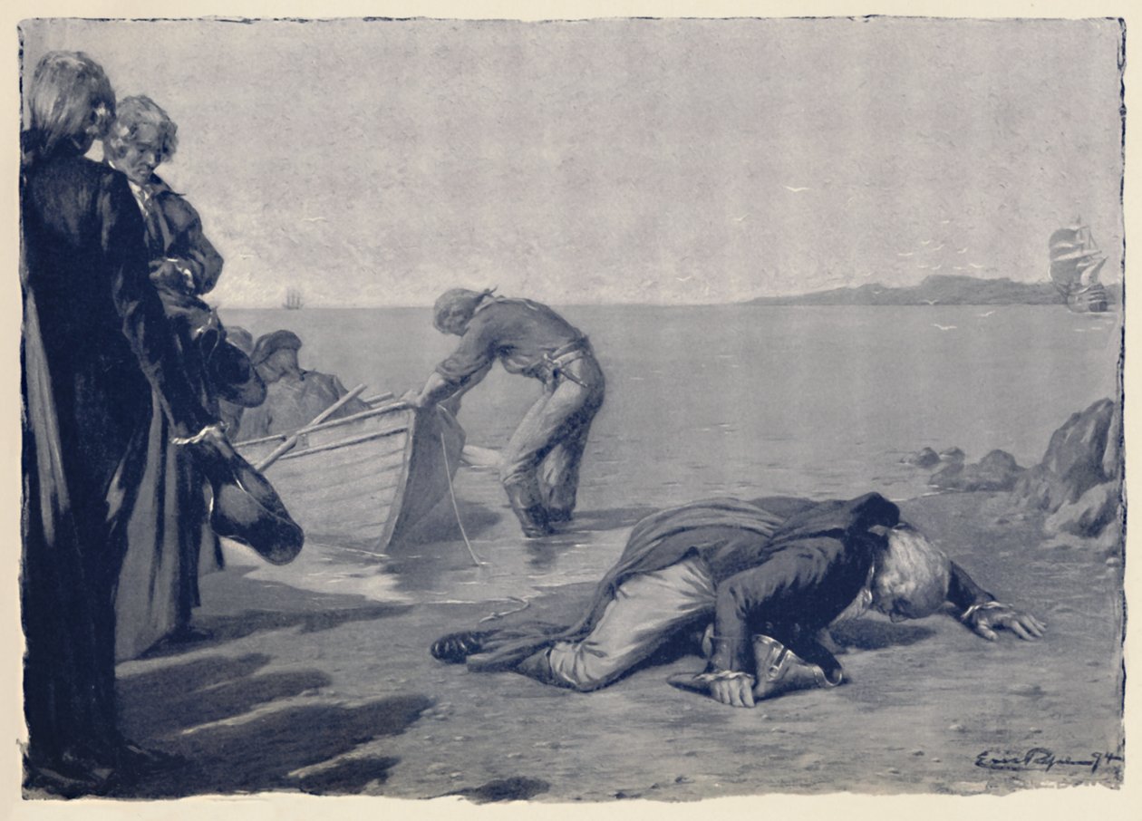 Landing av Paoli på korsikansk jord, slutten av 1700-tallet, 1896 av Unbekannt
