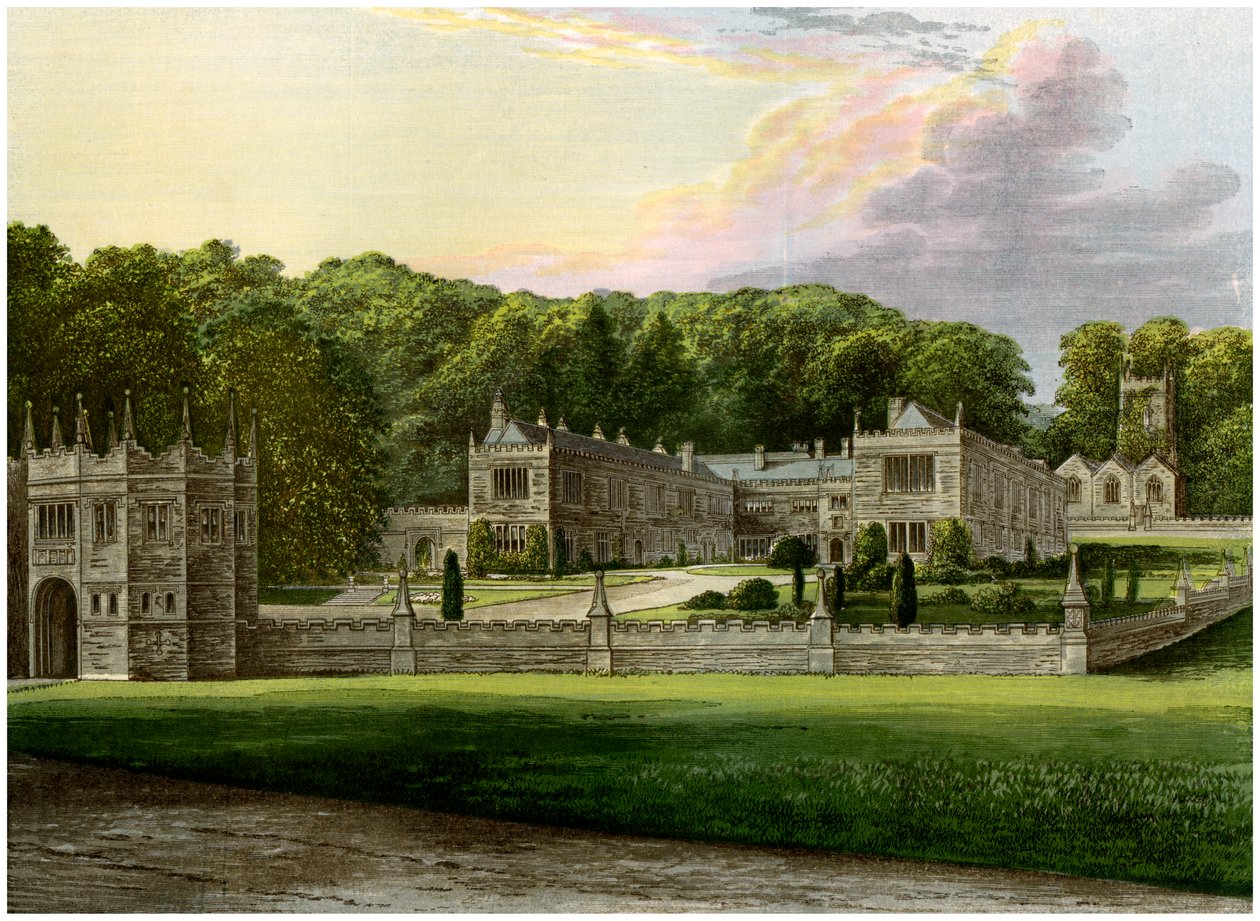Lanhydrock, Cornwall, hjemmet til Lord Robartes, c1880 av Unbekannt
