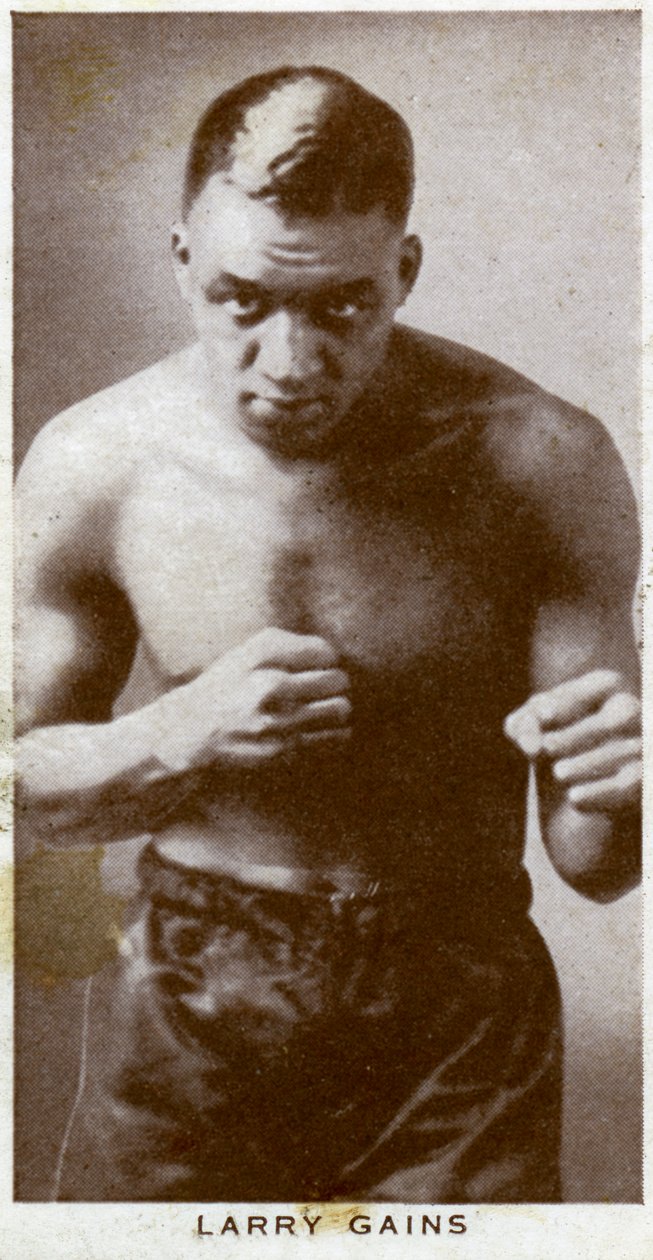 Larry Gains , kanadisk bokser, 1938 av Unbekannt