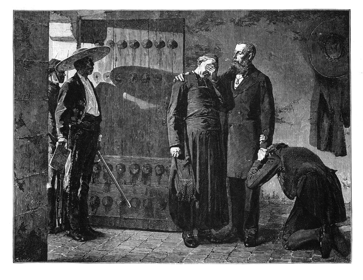 Siste øyeblikk av keiser Maximilian, 1867, slutten av 1800-tallet av Unbekannt
