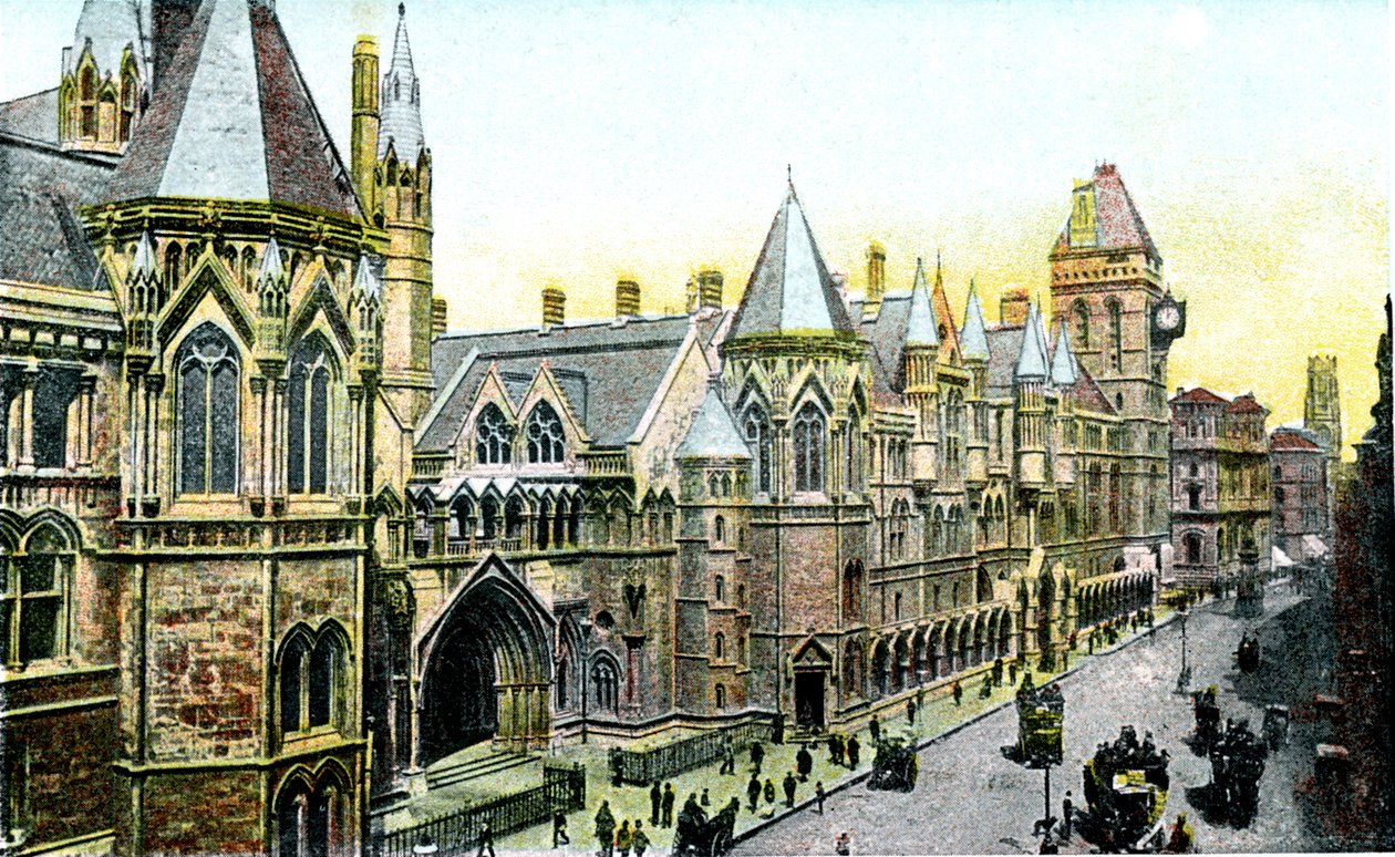 Law Courts, London, 1900-tallet av Unbekannt