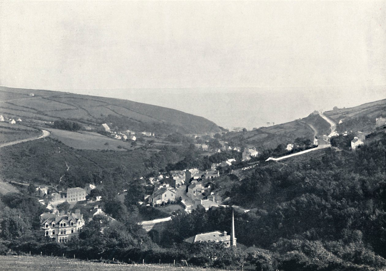 Laxey - Generelt syn, 1895 av Unbekannt