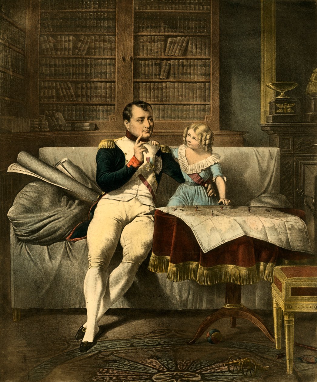 Le Cabinet de Napoleon, 1800-tallet, 1921. av Unbekannt