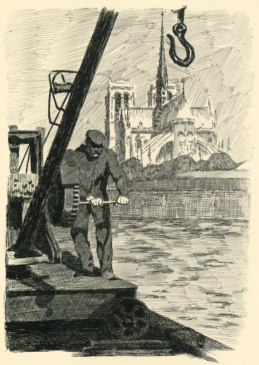 Sengen til Notre-Dame, Le Matin, 1903. av Unbekannt
