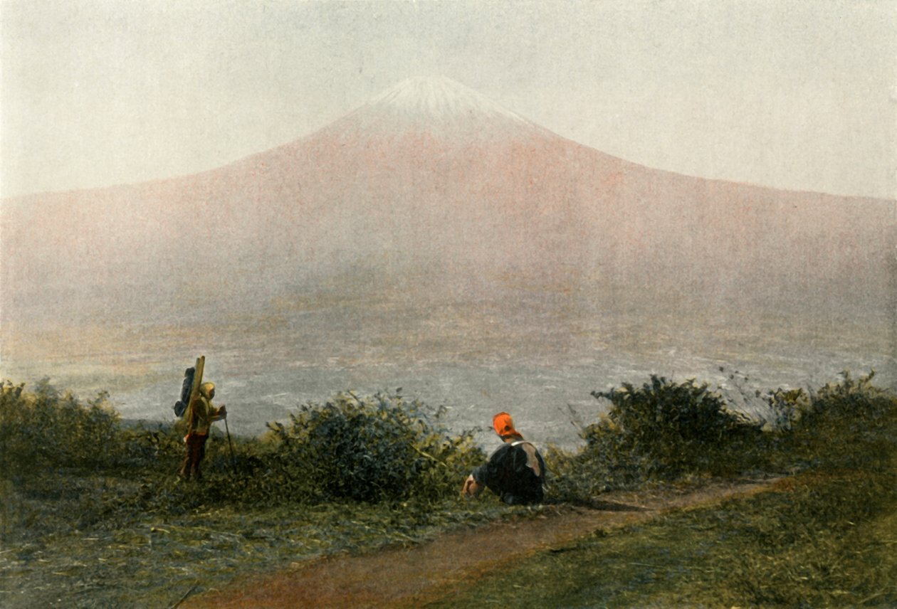 Fousi-Yama, Japans stemme, Fuji-fjellet, vulkanen i Japan, 1900. av Unbekannt